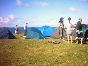 Camping on the cliff