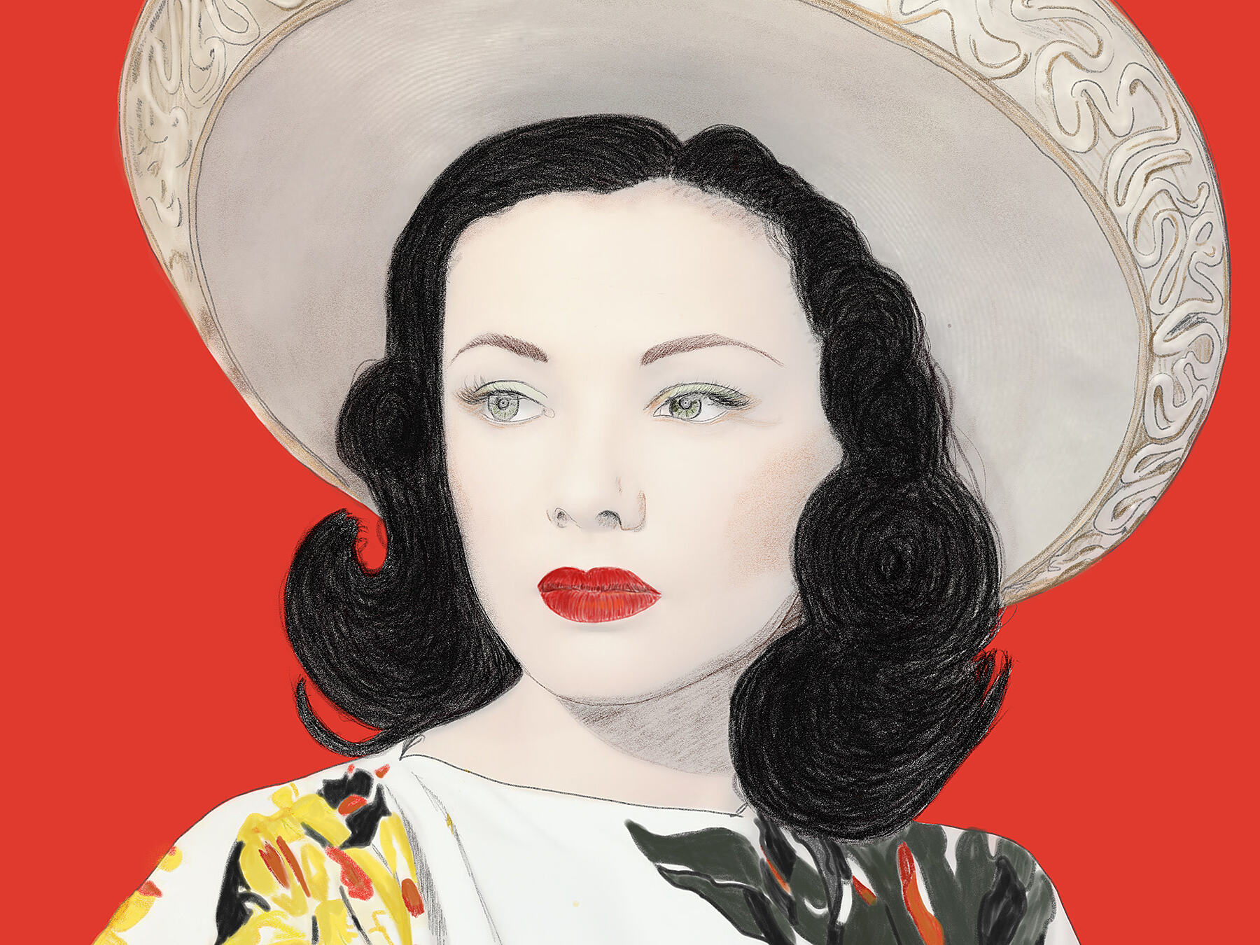 Red lady