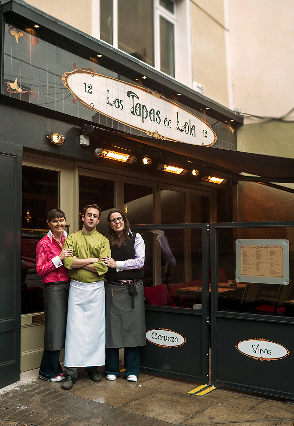 Las Tapas de Lola team on their first day of opening