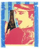 Ah ha haaa | Silkscreen print with gold glitter - 1991