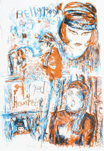 Urged and haunted - Two colour lithograph - 1991