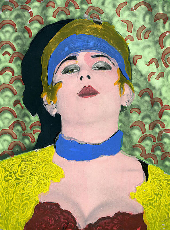 Betty let loose on stage | Hand coloured B&W photograph - 2019