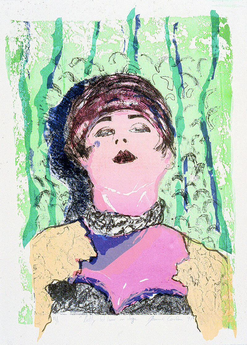 Betty let loose on stage | Lithograph and silkscreen print - 1991
