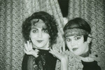Clare and Betty | Black & white photograph in Limerick flat - 1990