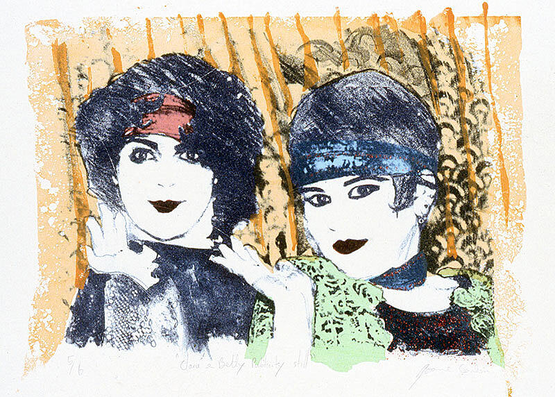 Clara and Betty | Lithograph and silkscreen print - 1991