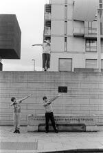 Do the dab, Smithfield Square, Dublin | B&W photograph - 2016