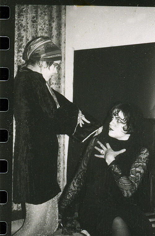 I put a spell on you | Black & white photograph in Limerick flat - 1990