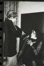 I put a spell on you | Black & white photograph in Limerick flat - 1990