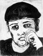 Thinking about the job | Drypoint print - 1990