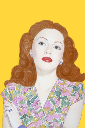 Yellow lady by Joanne Betty Conlon