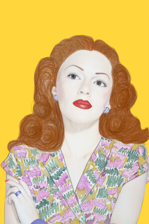 Yellow lady - Lana Turner