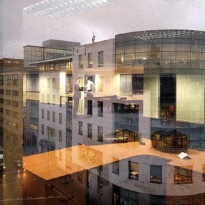 Office reflection Let me fix your tie